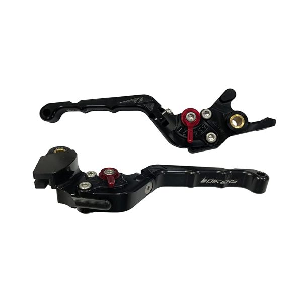 BIKERS BK-K0526-BLK ZX-25R NINJA650 Z900 ALUMINUM FOLDING 6 Levels Adjustment, Black Supply - Image 2
