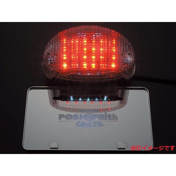 POSH 032090-90 ZEPHYR 1100RS (- 06) Motorcycle Accessories LED TAIL LAMP, Red Supply - Image 2