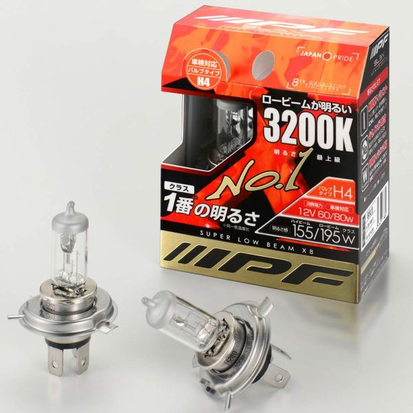 IPF HEADLIGHT HALOGEN H4 BULB SLB X8 3,200K Low BRIGHT BAD WEATHER RESISTANT 32L4 Cheap - Image 2