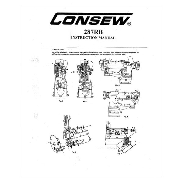Consew 287RB Instruction Manual For Cheap - Image 4