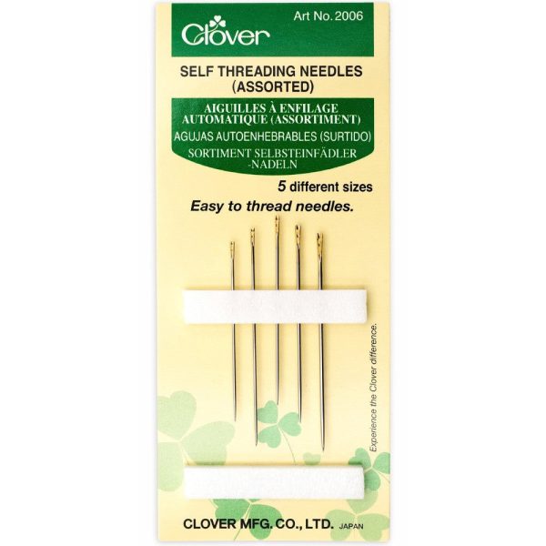 Self Threading Needles, Assorted, Clover Sale