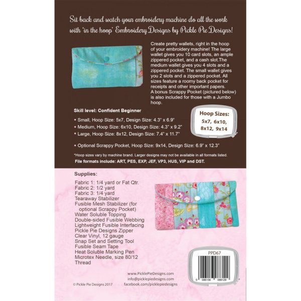 Wonderful Wallets CD Pattern Sale - Image 2