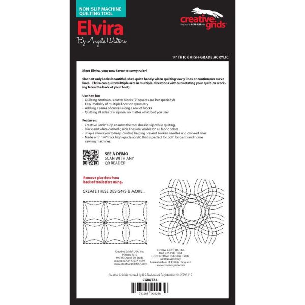 Elvira - Machine Quilting Tool, Creative Grids Hot on Sale - Image 3