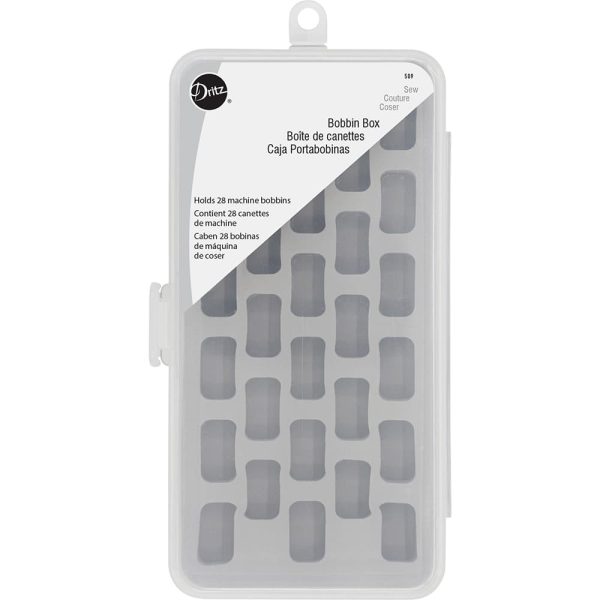 Dritz Bobbin Box, Holds 28 Bobbins Cheap