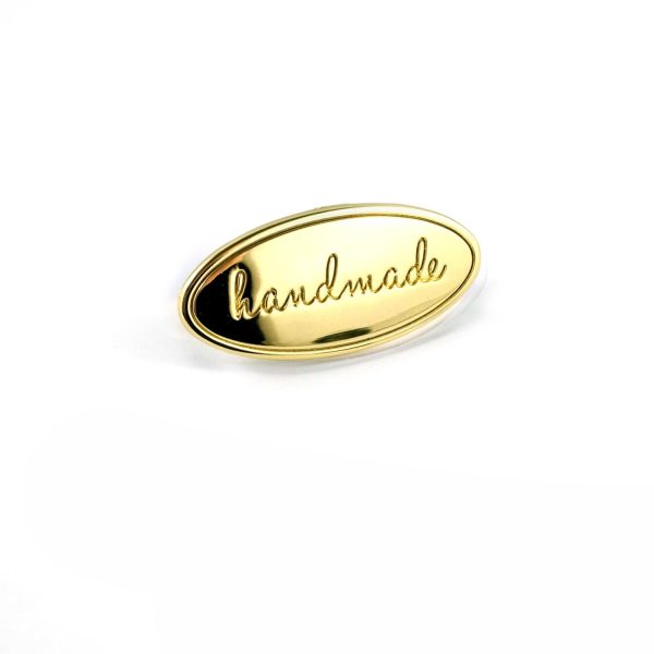 Metal Oval Bag Label  Handmade  Online now - Image 4