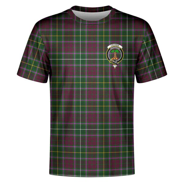 Crosbie Tartan Crest T-shirt For Cheap